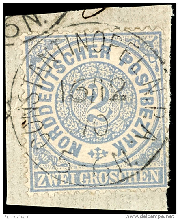 NDP 2 Gr. Gez&auml;hnt Mit Sauberem Und Zentrischen Stempel "CONSTANTINOPEL 16/2 70" Auf Kleinem Briefst&uuml;ck,... - Turkey (offices)