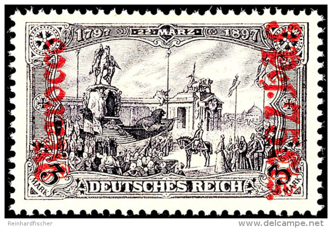 3,75 Pes. Auf 3 Mark Deutsches Reich, Tadellos Postfrisch, Unsigniert, Mi. 140.-, Katalog: 32B **3, 75 Pes. On... - Deutsche Post In Marokko
