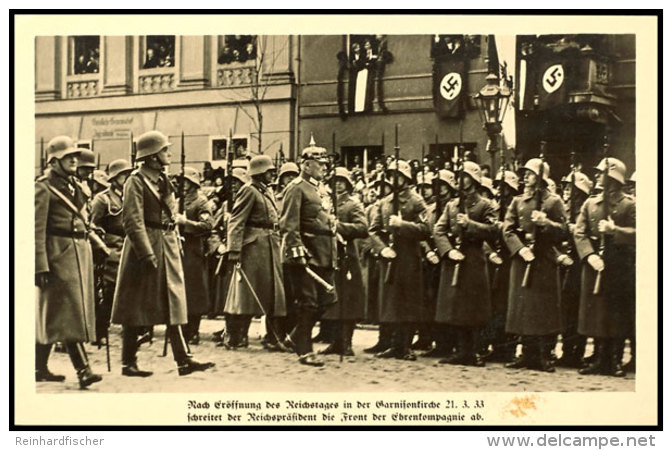 1933, Nach Er&ouml;ffnung Des Reichstages Schreitet Der Reichspr&auml;sident Die Front Der Ehrenkompanie Ab ... - Sonstige & Ohne Zuordnung