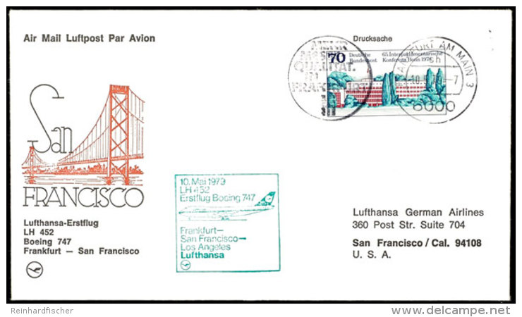 1979 Lufthansa Erstflug Frankfurt-San Francisco Mit 70 Pfg. Interparlamentarische Konferenz Und Allen... - Other & Unclassified