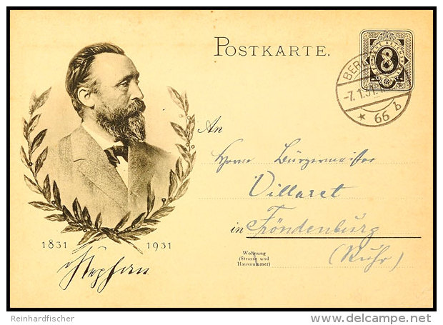 STEPHAN, Sonderpostkarte Mit Tagesstpl. Berlin 66 B 7.1.31 (FDC), Tadellos, Katalog: P211 FDCSTEPHAN, Special... - Sonstige & Ohne Zuordnung