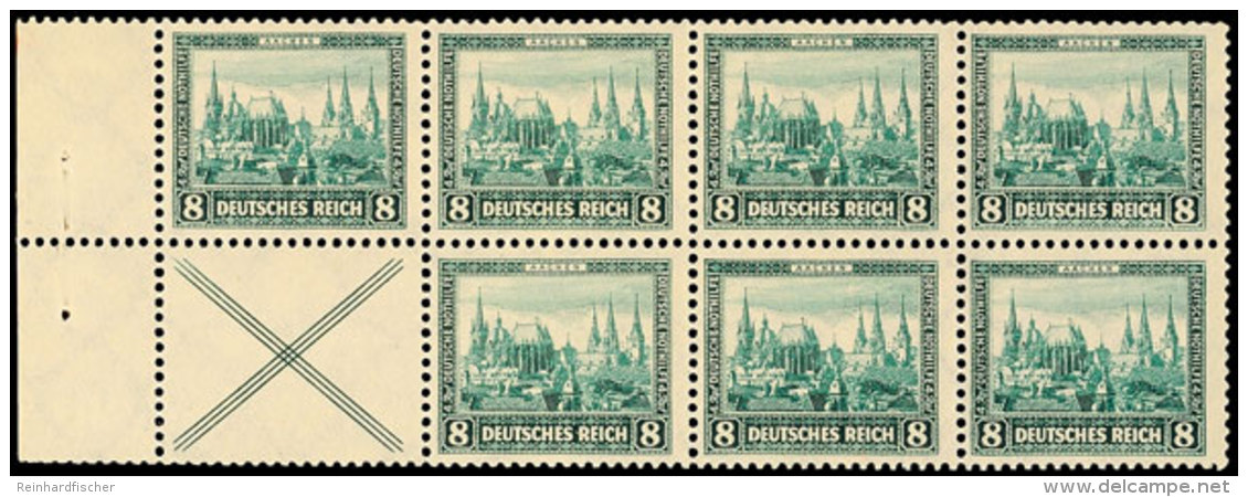 Nothilfe 1930, 8 Pf., Heftchenblatt Durchgez&auml;hnt, Postfrisch, Mi. 200,-, Katalog: HBl.68A0 **Help In Need... - Sonstige & Ohne Zuordnung