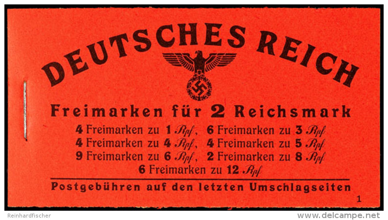 Hitler 1941, 2. Seite Reklame Radiergummi, Postfrisch, Mi. 140,-, Katalog: MH48.1.1 **Hitler 1941, 2. Page... - Markenheftchen