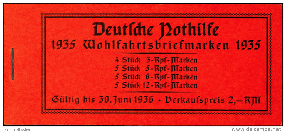 1935 Trachten, Klammer 15 Mm, Hsl. Nr. 103 Mit Passerstrich Oben, Postfrisch, Luxus, Mi. 180,-, Katalog: MH41.2... - Markenheftchen