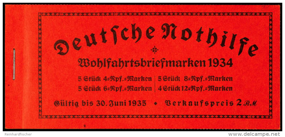 St&auml;nde 1934, H-Bl&auml;tter Nicht Und Duchgez&auml;hnt, Postfrisch (Deckelanschlag), Mi. 500,-, Katalog:... - Markenheftchen