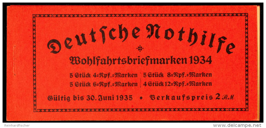 St&auml;nde 1934, Markenheftchendeckel Seite 1/4 Und Zwischenblatt, Katalog: MH40 Trades 1934, Stamp Booklet... - Markenheftchen