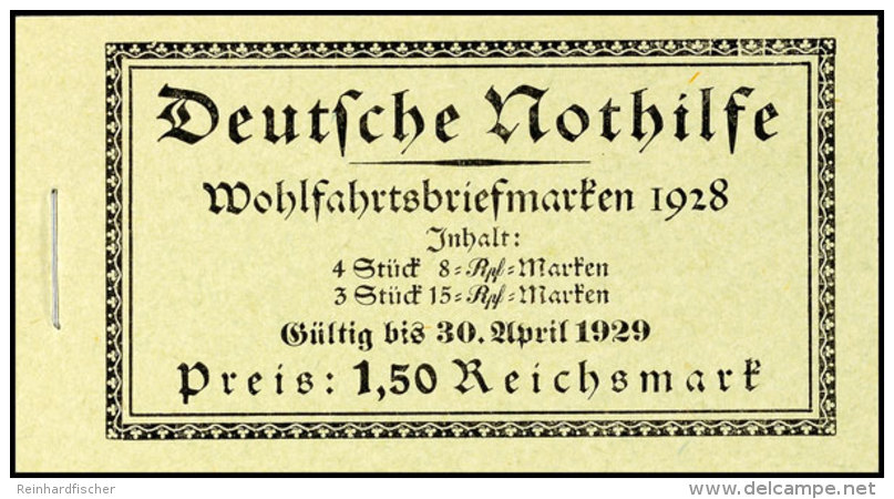 Nothilfe 1928, Markenheftchen 27.3, Tadellos Postfrisch, Mi. 800.-, Katalog: MH27.3 **Help In Need 1928, Stamp... - Markenheftchen