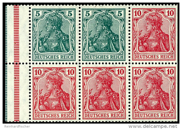 Germania 1913, Heftchenblatt 9IabA, Tadellos Postfrisch, Fotoattest Dr. Oechsner BPP (2013) "in Guter... - Sonstige & Ohne Zuordnung