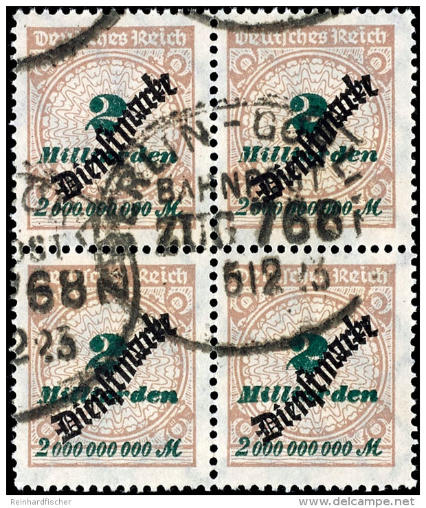 2 Mrd., 4er-Block, BP-Stpl. "BERLIN-G&Ouml;RLITZ 5.12 23", Gepr. Oechsner BPP/Infla, Mi. 600,-, Katalog: 84(4)... - Sonstige & Ohne Zuordnung