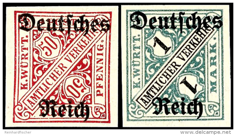 5 Pf Bis 1 Mark Ungez&auml;hnt Komplett Tadellos Postfrisch, Gepr. Klinkhammer BPP, Mi. 1400,-, Katalog: 57/64U... - Sonstige & Ohne Zuordnung