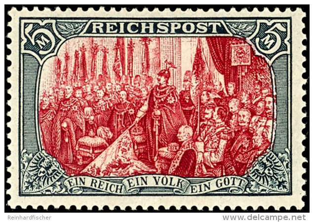 1900, "Reichspost"-Querformate Kpl. *, Nr. 64 In Typ II, Nr. 66 Typ III Mit Fotoattest Hochst&auml;dter... - Other & Unclassified