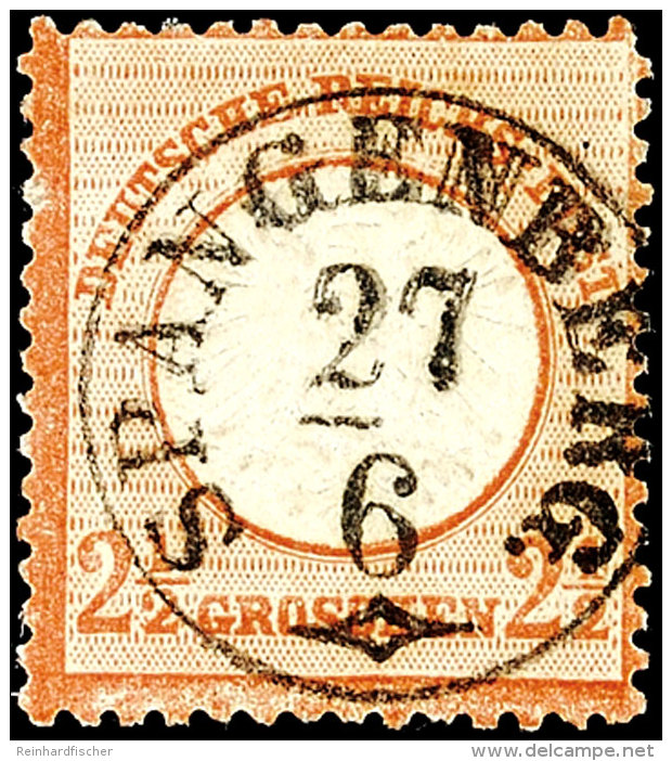 2 1/2 Gr. Mittelr&ouml;tlichbraun, Gro&szlig;er Schild, Zentrisch Gestempelt Mit TuT-Stempel "SPANGENBERG", Luxus,... - Other & Unclassified