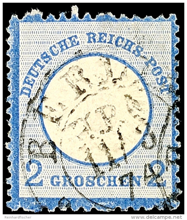 2 Groschen Grauultramarin, Gro&szlig;er Schild, Besonderheit "fehlende Zahnl&ouml;cher Oben Und Unten An Position 2... - Other & Unclassified