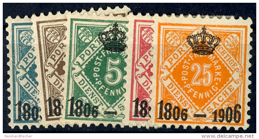 2 - 25 Pf. Kr&ouml;nchenaufdruck Tadellos Ungebraucht, Dabei 110II, Mi. 182,--, Katalog: 107/11 *2 - 25 Pf.... - Other & Unclassified