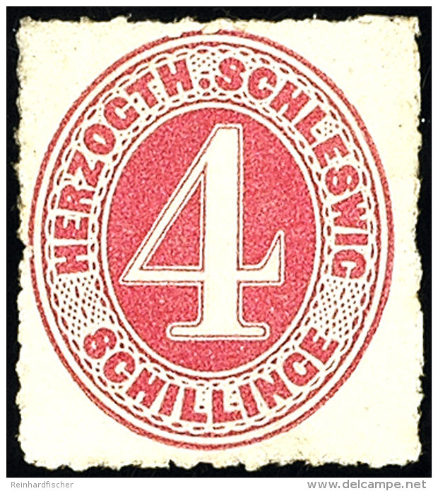 4 S. Karminrot Tadellos Ungebraucht, Mi. 120.-, Katalog: 3 *4 S. Carmine Red In Perfect Condition Unused,... - Schleswig-Holstein