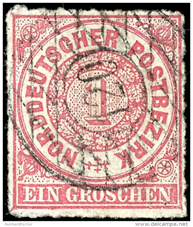 "120" (J&ouml;hstadt), Klar Und Zentrisch Nachverwendet Auf NDP 1 Gr. Rosa, Katalog: NDP4 O120 (J&ouml;hstadt),... - Sachsen