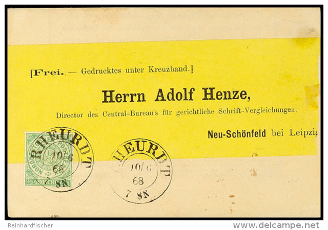 "RHEURDT 10.6.68" - K2, Sehr Seltener Stempel Aus Dem Rheinland Auf Luxus-Henze-Streifband Mit Dekorativer... - Other & Unclassified