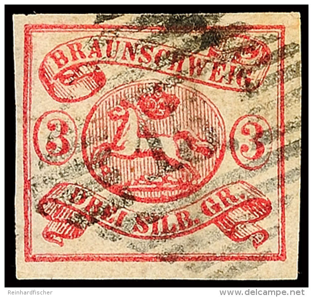 3 Sgr. Lilarosa, Allseits Breitrandig, Klarer Zentrischer NS "15", Tadellos, Katalog: 12Aa O3 Sgr. Lilac-rose,... - Braunschweig