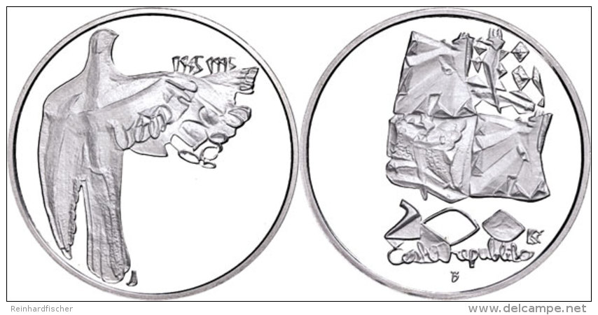 200 Kronen, 1995, 50. Jahrestag Des Sieges &uuml;ber Den Faschismus, Auflage 2000 St&uuml;ck, KM 15, Sch&ouml;n... - Czech Republic