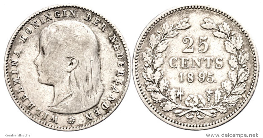 25 Cent, 1895, Wilhelmina, Schulman 850, S-ss.  S-ss25 Cent, 1895, Wilhelmina, Schulman 850, S Very Fine.  S-ss - Sonstige & Ohne Zuordnung
