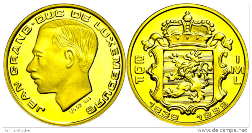 20 Francs, Gold, 1989, 150. Jahrestag Der Dritten Landesteilung Von Luxemburg, Fb. 12, PP Bilder Der... - Luxemburg