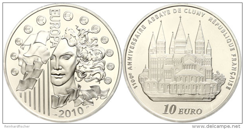 1,5 Euro, 2010, Europ&auml;ische W&auml;hrungsunion - Gr&uuml;ndung Der Abtei Von Cluny, KM 1681, Sch&ouml;n 1095,... - Sonstige & Ohne Zuordnung