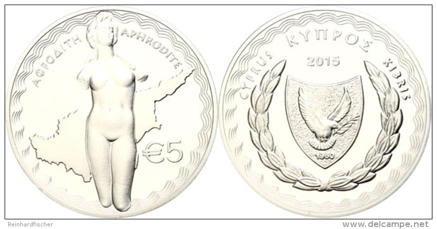 5 Euro, 2015, Aphrodite G&ouml;ttin Der Liebe, Im Etui Mit Kapsel Und Zertifikat, Auflage Nur 4.000 St&uuml;ck, PP.... - Estland