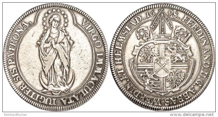 Taler (29,18g), 1698, Ferdinand Von Erwitte, Dav. 5931, Ss+. Selten!  Thaler (29, 18g), 1698, Ferdinand From... - Sonstige & Ohne Zuordnung