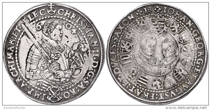 Taler, 1604, Christian II., Johann Georg I. Und August, Schnee 758, Dav. 7561, Kl. Kratzer Und... - Sonstige & Ohne Zuordnung