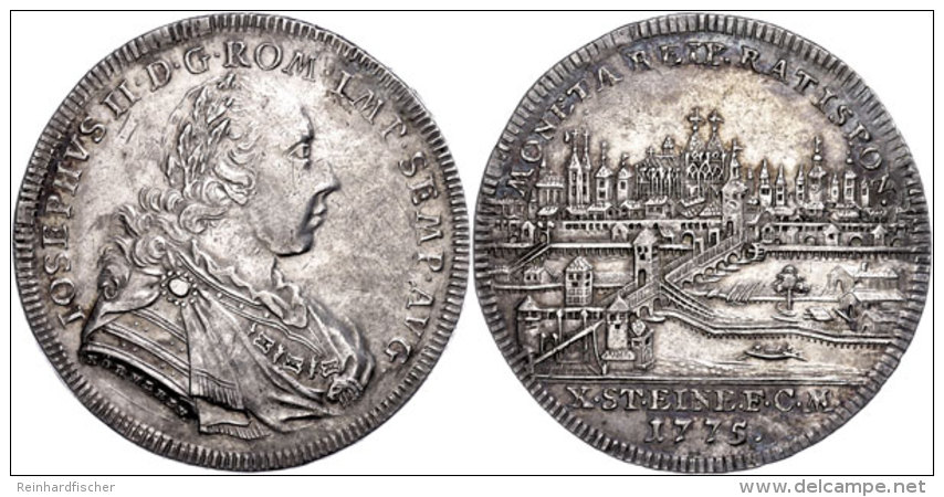 Taler, 1775, Mit Titel Joseph II., Beckenbauer 7114, Dav. 2626, Ss-vz.  Ss-vzThaler, 1775, With Title Joseph... - Sonstige & Ohne Zuordnung