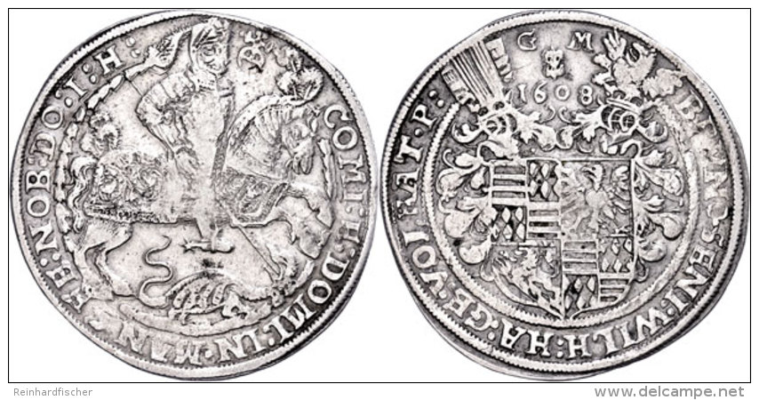 Taler, 1608, Bruno II., Wilhelm I. Johann Georg IV. Und Volrath VI., Tornau 149, Ss.  SsThaler, 1608, Bruno... - Sonstige & Ohne Zuordnung