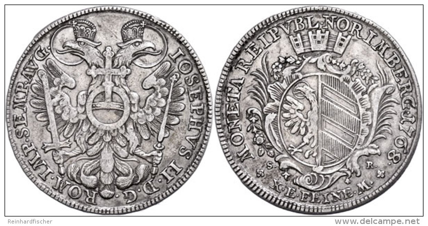 Taler, 1768, Mit Titel Josef II., Dav. 2494, Ss.  SsThaler, 1768, With Title Joseph II., Dav. 2494, Very Fine. ... - Sonstige & Ohne Zuordnung