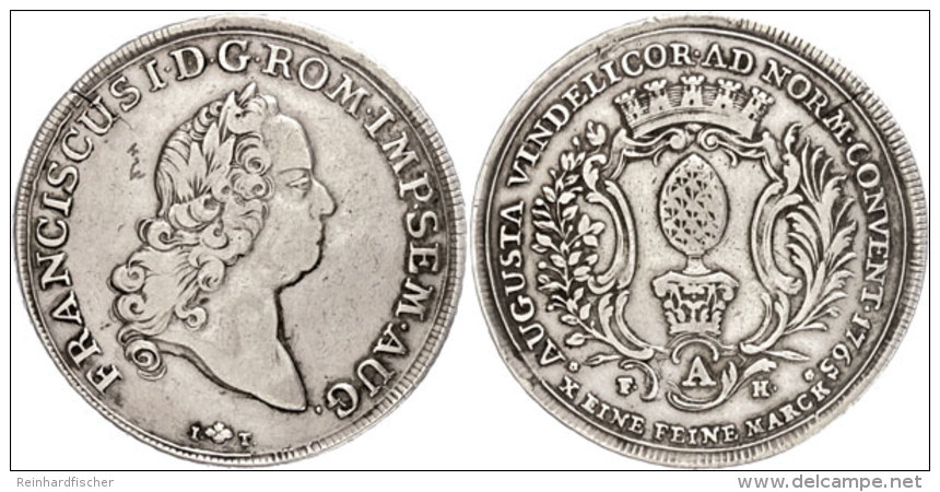 Taler, 1765, Mit Titel Franz I., Mzz. A (Berlin), Dav. 1930, Schr&ouml;tlingsriss, S-ss.  S-ssThaler, 1765,... - Sonstige & Ohne Zuordnung