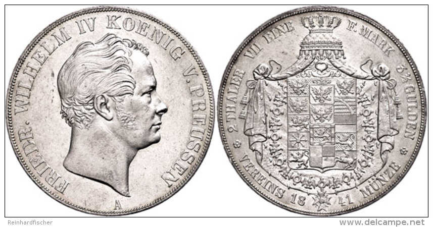 Doppeltaler, 1841, Friedrich Wilhelm IV., AKS 69, Kratzer Auf Avers, Wz. Rf., Vz-st.  Vz-stDouble Taler, 1841,... - Sonstige & Ohne Zuordnung