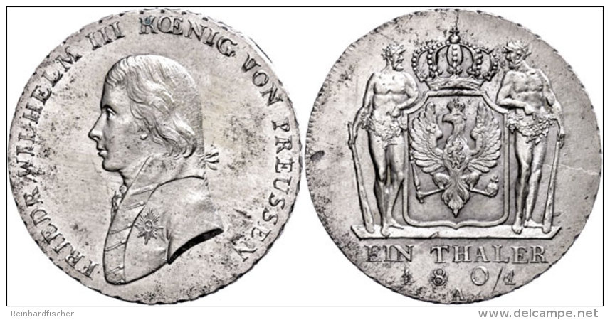 Taler, 1801, A, Friedrich Wilhelm III., J. 29, Kl. Schr&ouml;tlingsfehler, Vz-st.  Vz-stThaler, 1801, A,... - Sonstige & Ohne Zuordnung