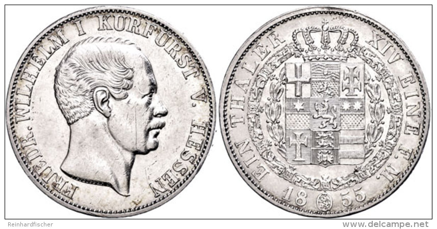 Taler, 1855, Friedrich Wilhelm I., AKS 61, J. 46, Kratzer Auf Avers, Kl. Rf., Vz.  VzThaler, 1855, Friedrich... - Sonstige & Ohne Zuordnung