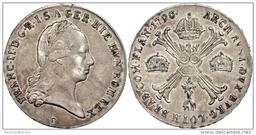 Taler, 1796, Franz I., Prag, F. Vz.  Thaler, 1796, Francis I., Prague, F. Extremley Fine - Oesterreich