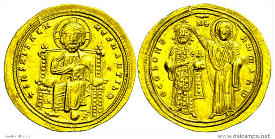 Romanus III., Argyrus, 1028-1035, Gold Histamenon Nomisma (4,40g), Konstantinopel. Av: Thronender Christus Von... - Byzantine