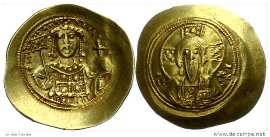 Michael VII., 1071-1078, El-Histamenon Nomisma (Scyphat) (4,36g), Konstantinopel. Av: Brustbild Des Christus Mit... - Byzantine
