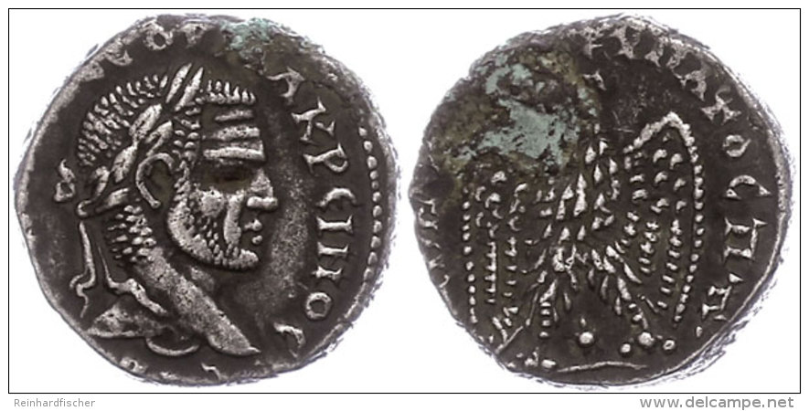 Laodicea Ad Mare, Tetradrachme (1,47g), Macrinus, 217-218. Av: B&uuml;ste Nach Rechts, Darum Umschrift. Rev:... - Province