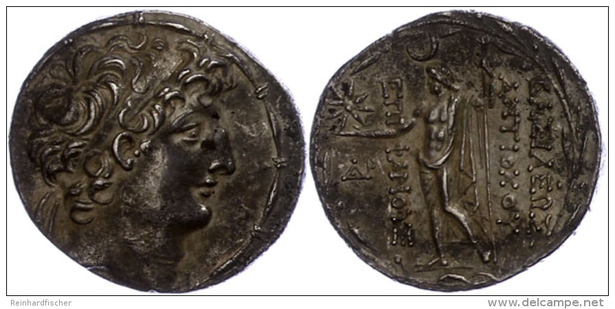 Ptolemais, Tetradrachme (16,11g), Antiochos VIII., 121-113 V. Chr. Av: Kopf Nach Rechts. Rev: Stehender Zeus... - Unclassified