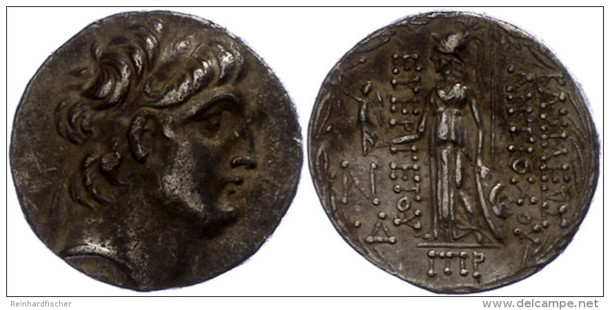 Damaskus, Tetradrachme (16,40g), Antiochos VII., 138-129 V. Chr. Av: Kopf Nach Rechts. Rev: Stehende Athena Nach... - Unclassified