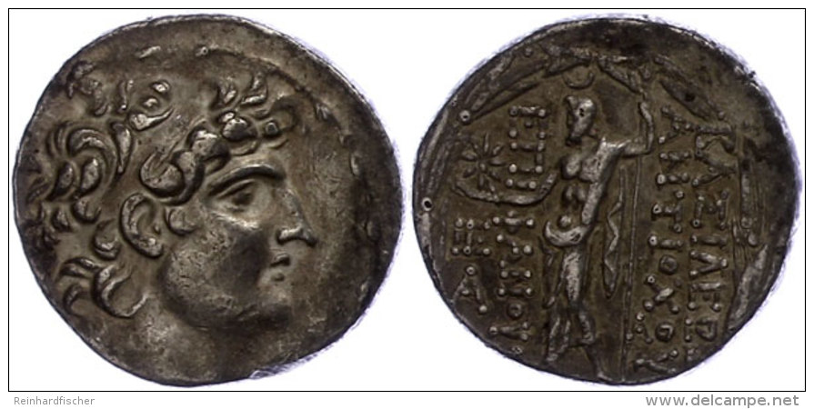 Antiochia Am Orontes, Tetradrachme (16,48g), Antiochos VIII., 121-113 V. Chr. Av: Kopf Nach Rechts. Rev: Stehender... - Ohne Zuordnung