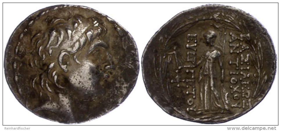 Tarsos, Tetradrachme (16,46g), Antiochos VII., 138-129 V. Chr. Av: Kopf Nach Rechts. Rev: Stehende Athena Nach... - Ohne Zuordnung