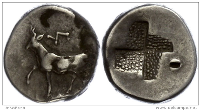 Byzantion, Tetrobol (2,50g), 4./3. Jhd. V. Chr.. Av: Bulle Auf Delphin Nach Links. Rev: Quadrum Incusum. Etwas... - Unclassified