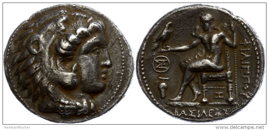 Aradus, Tetradrachme (16,41g), Postum, 323-316 V. Chr., Philipp III. Av: Herakleskopf Mit L&ouml;wenfell Nach... - Ohne Zuordnung