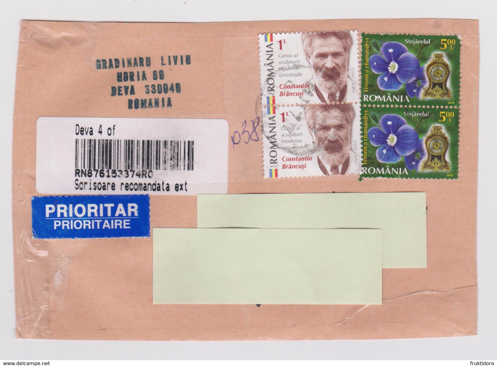 Romania - Registered Pack Cover To Japan - Paketmarken