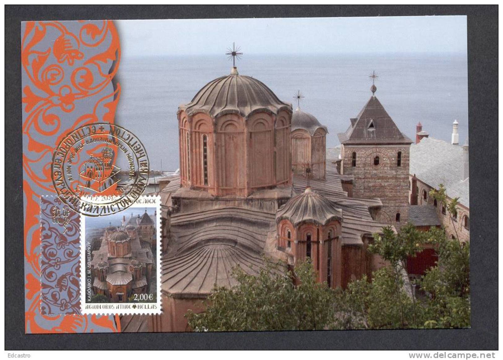 GREECE 2012. FIVE MAXIMUM CARDS. AGION OROS ATHOS. MONASTERIES - Ungebraucht