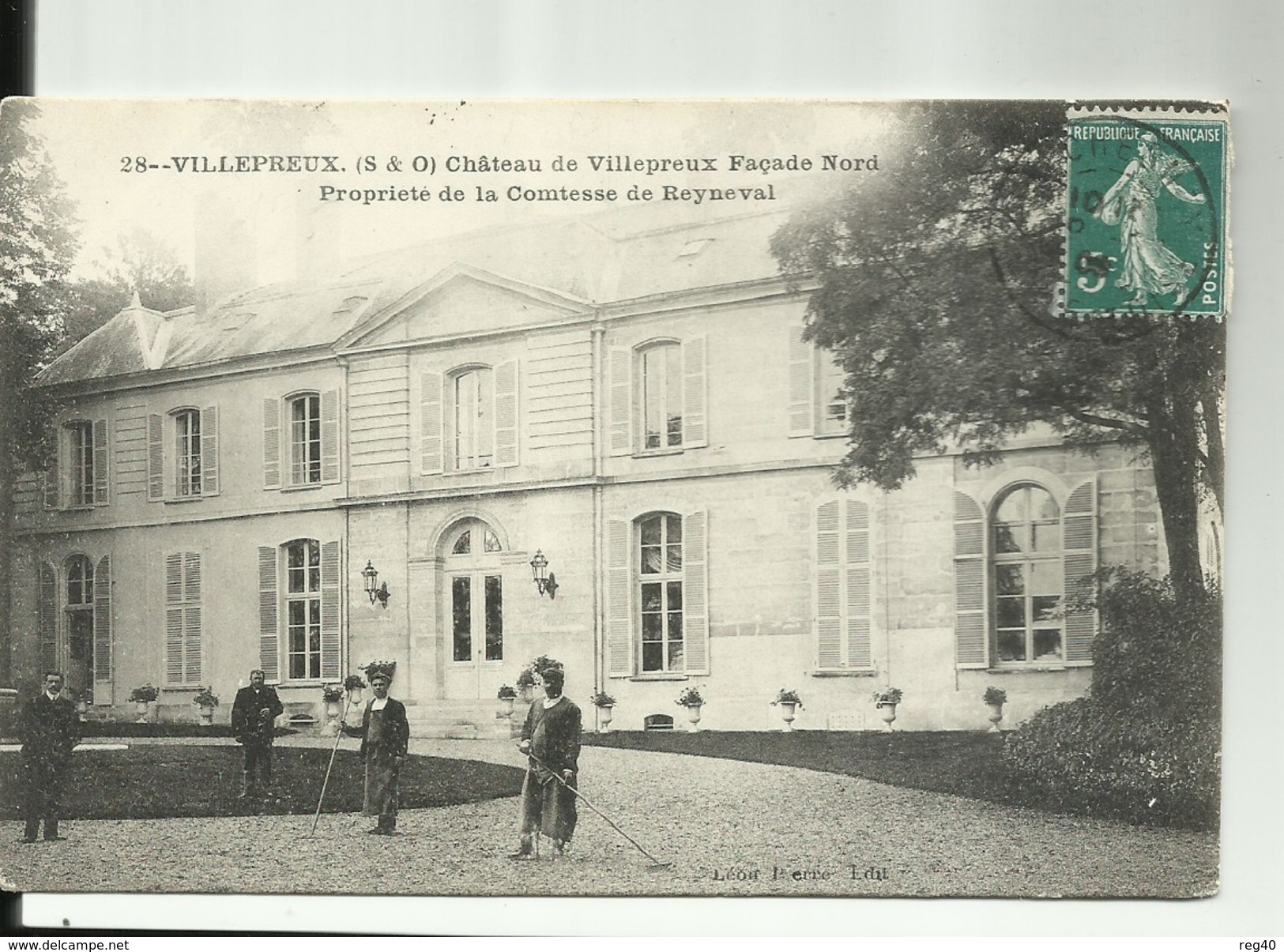 D78 - VILLEPREUX - Chateau De VILLEPREUX  - Façade Nord - Propriété De La Ctesse De REYNEVAL - Villepreux