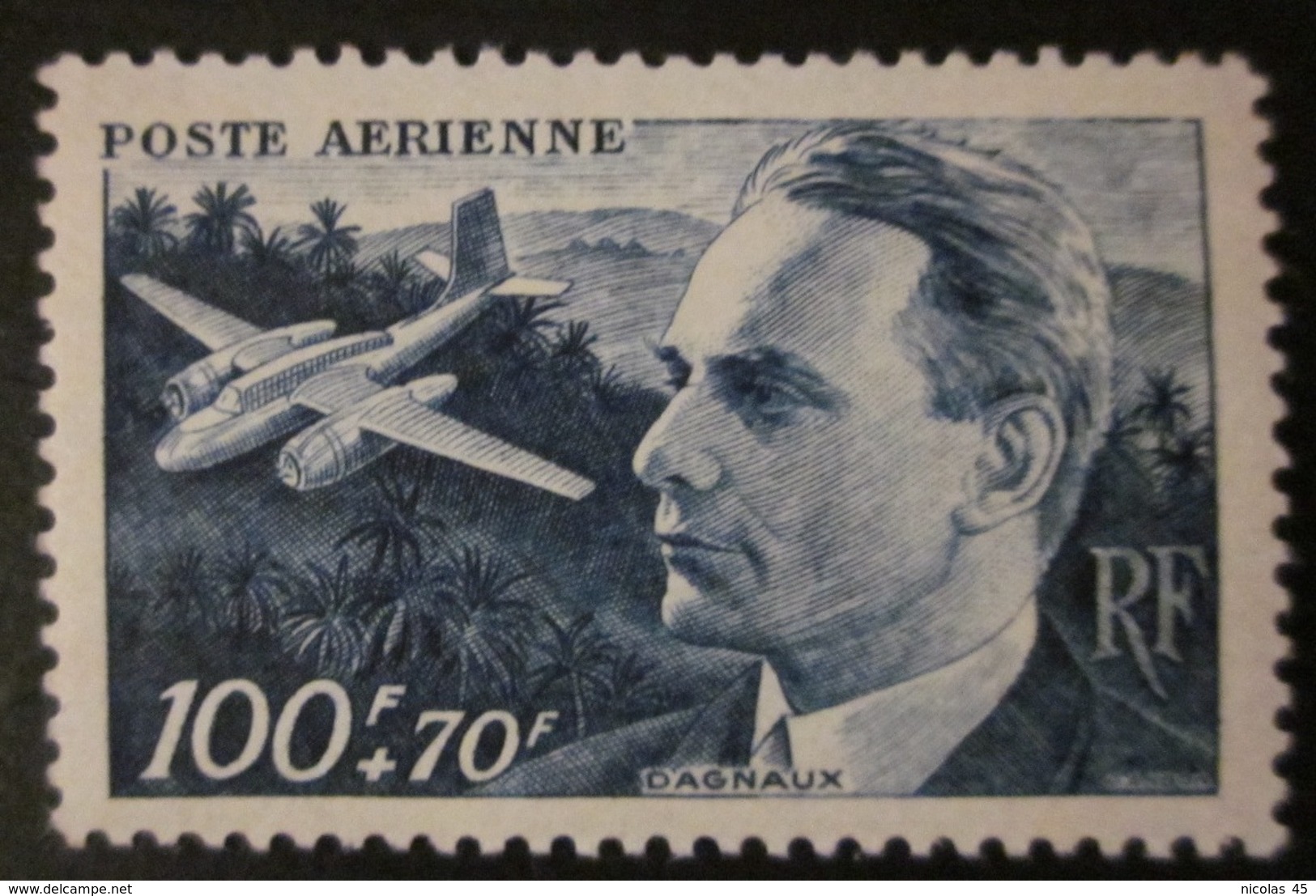 France - YT AE 22 - 1947 - Jean Dagnaux - Avion - Cocotier - 1927-1959 Neufs